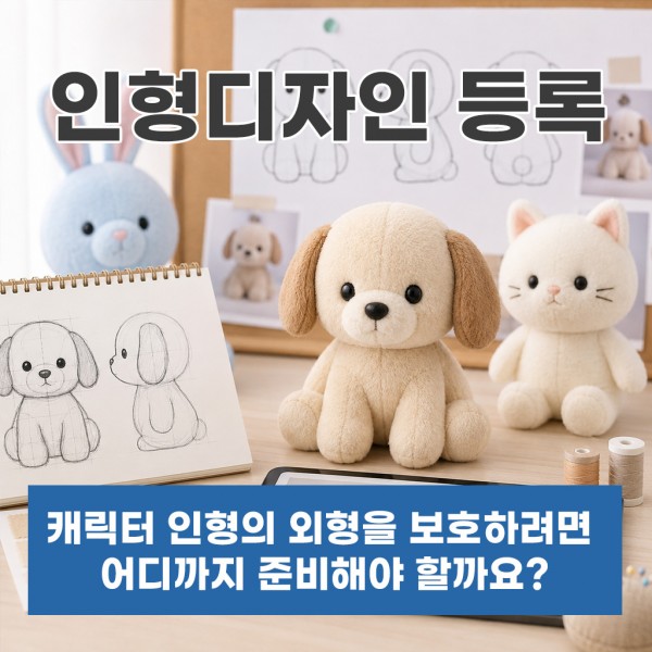 인형디자인등록, 캐릭터 인형의 외형을 보호하려면 어디까지 준비해야 할까요?