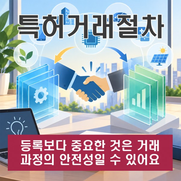 특허거래절차, 등록보다 중요한 것은 거래 과정의 안전성일 수 있어요