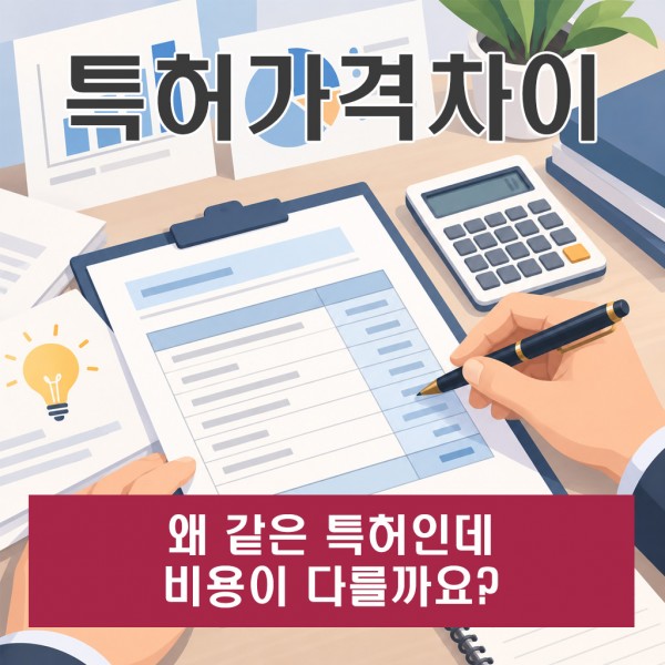 특허가격차이, 왜 같은 특허인데 비용이 다를까요?