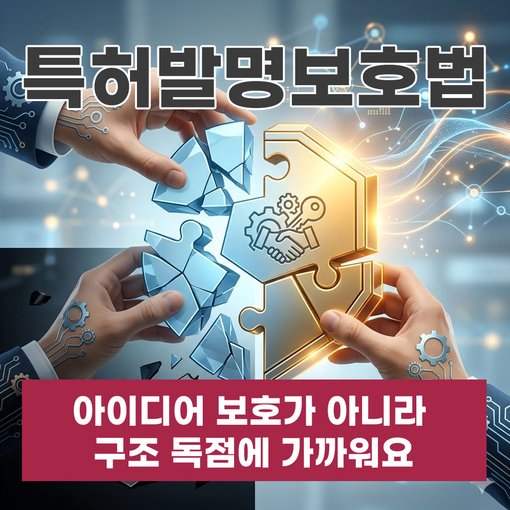 특허발명보호법, 아이디어 보호가 아니라 구조 독점에 가까워요