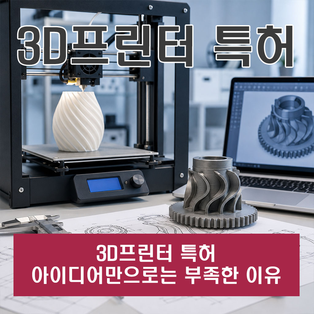 3D프린터 특허 아이디어만으로는 부족한 이유