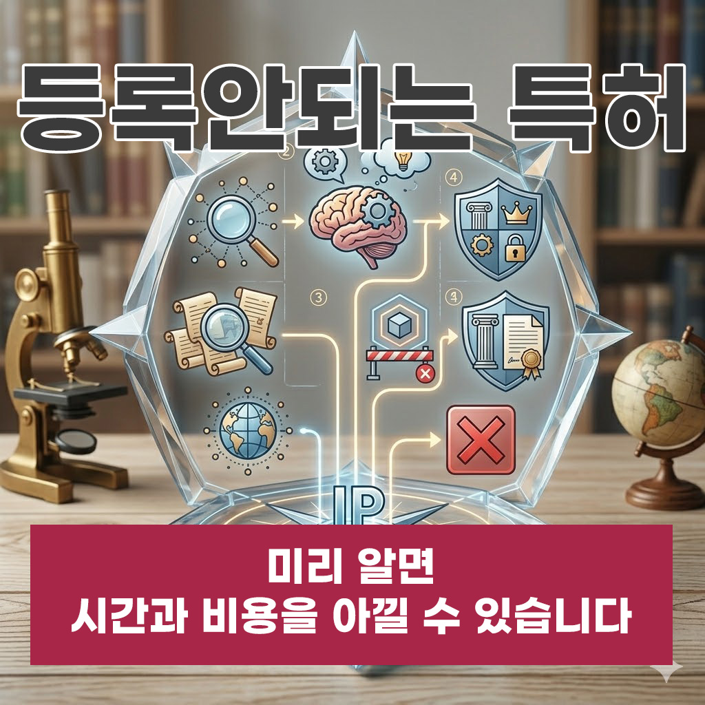 등록안되는특허 미리 알면 시간과 비용을 아낄 수 있어요