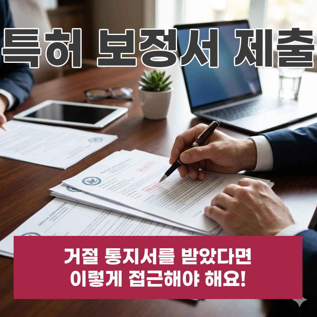  특허보정서제출, 거절 통지서를 받았다면 이렇게 접근해야 해요!