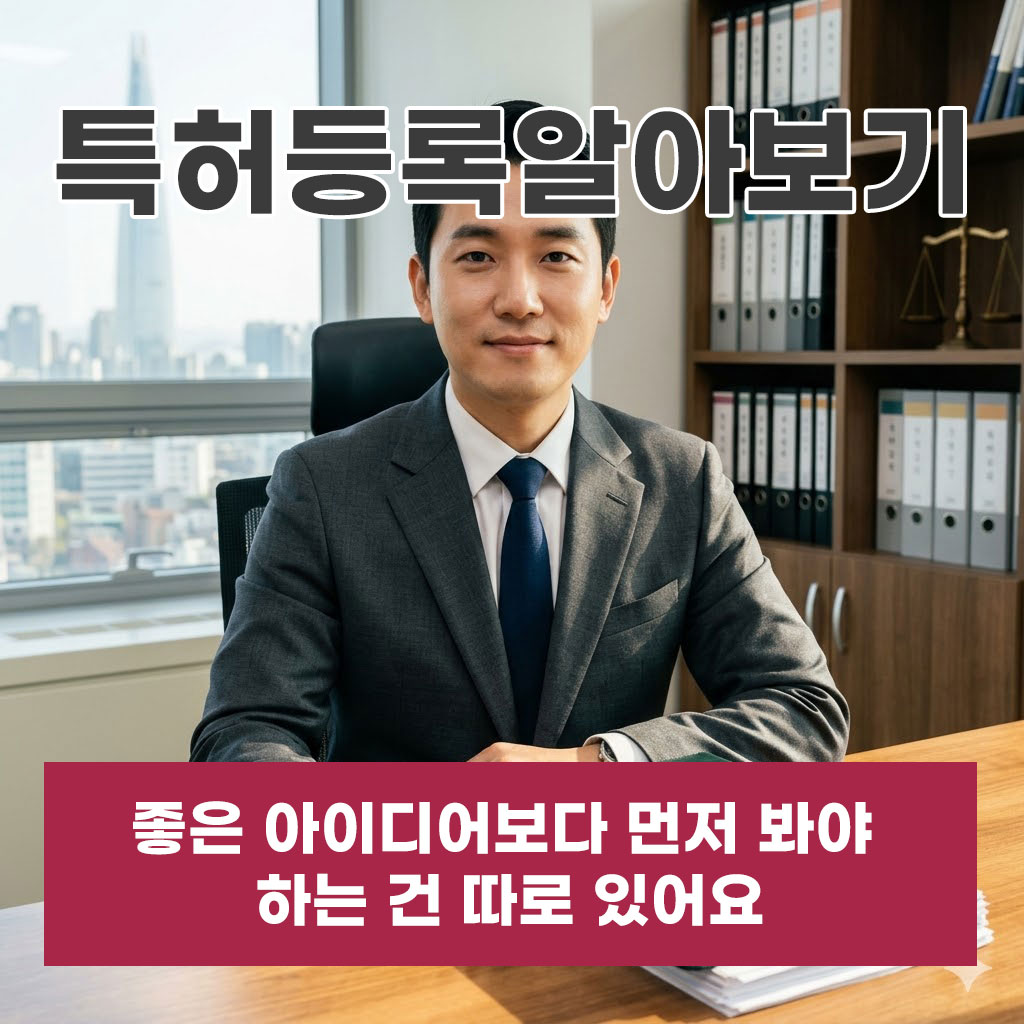 특허등록알아보기, 좋은 아이디어보다 먼저 봐야 하는 건 따로 있어요