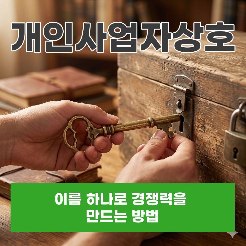 개인사업자상호 이름 하나로 경쟁력을 만드는 방법