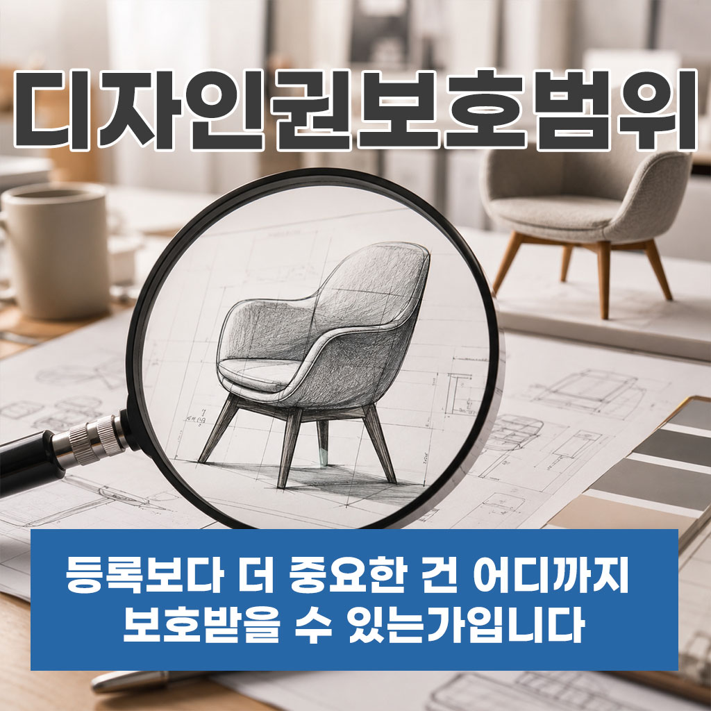 디자인권보호범위, 등록보다 더 중요한 건 어디까지 보호받을 수 있는가입니다
