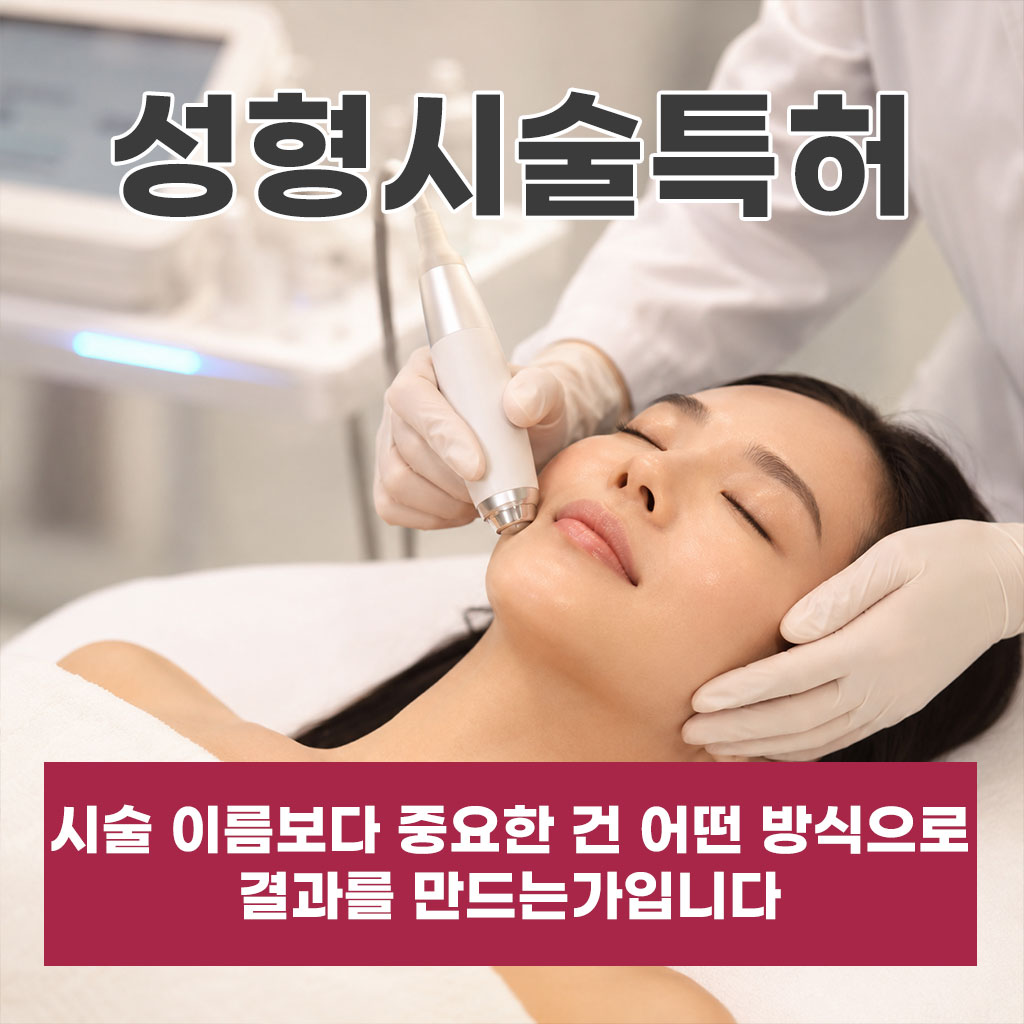 성형시술특허, 시술 이름보다 중요한 건 어떤 방식으로 결과를 만드는가입니다.
