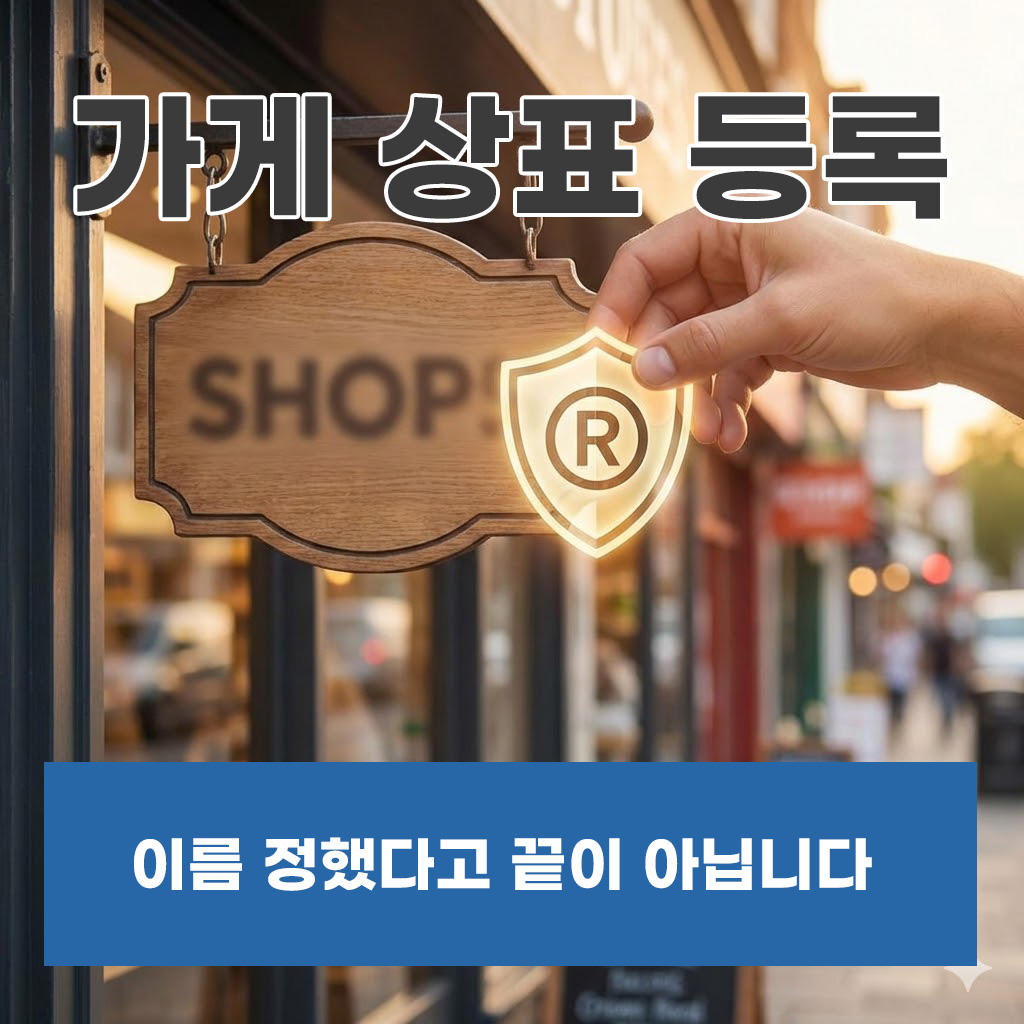 가게 상표등록, 이름 정했다고 끝이 아닙니다
