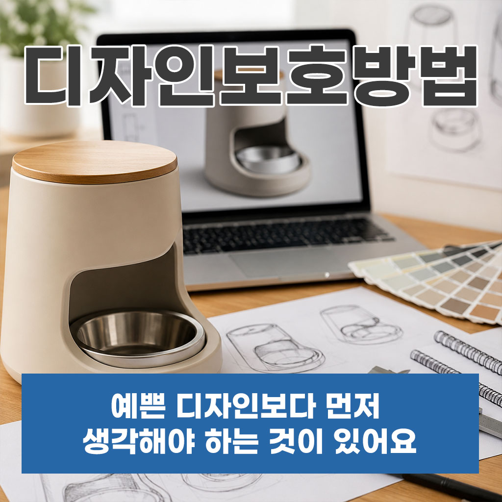 디자인보호방법, 예쁜 디자인보다 먼저 생각해야 하는 것이 있어요