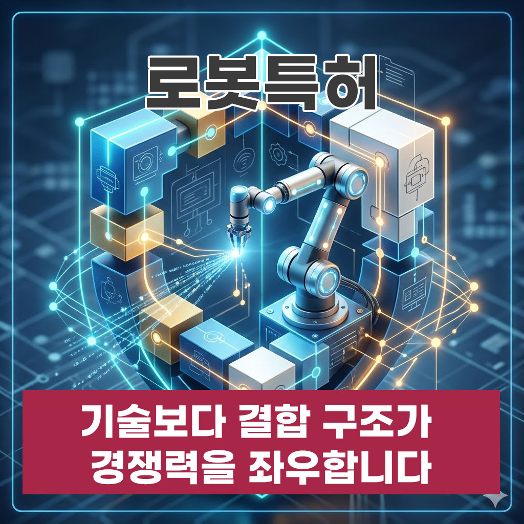 로봇특허 기술보다 결합 구조가 경쟁력을 좌우합니다