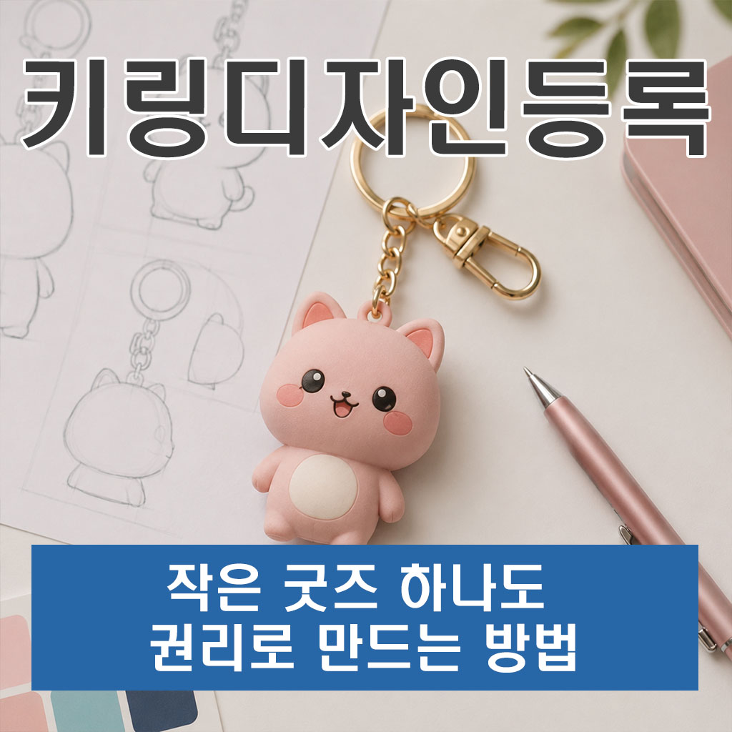 키링디자인등록 작은 굿즈 하나도 권리로 만드는 방법