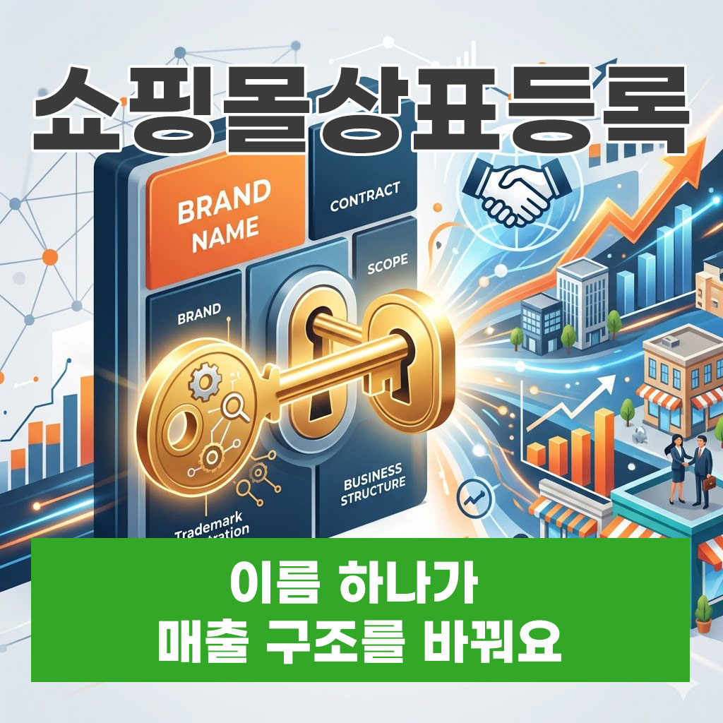 쇼핑몰상표등록, 이름 하나가 매출 구조를 바꿔요