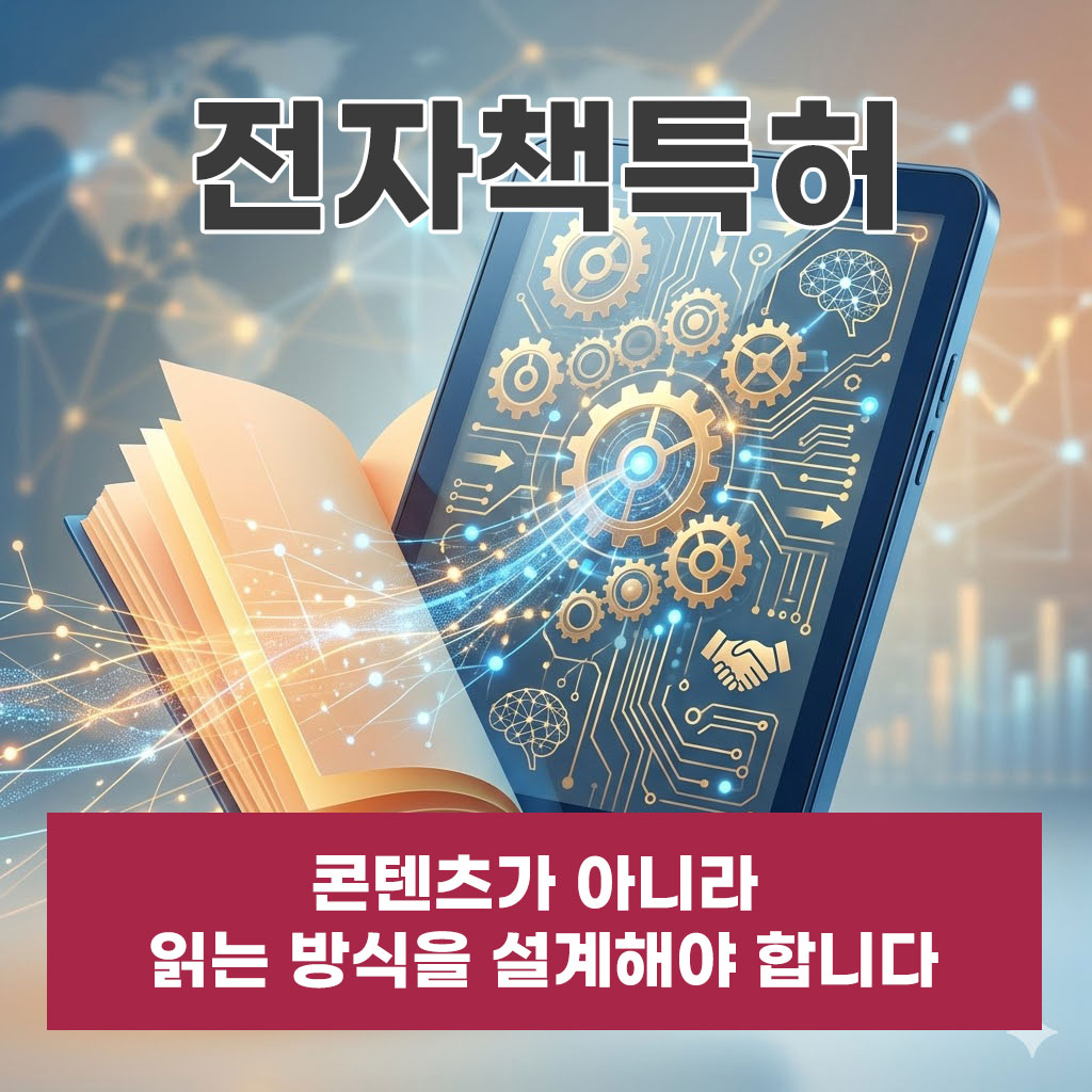 전자책특허, 콘텐츠가 아니라 읽는 방식을 설계해야 합니다