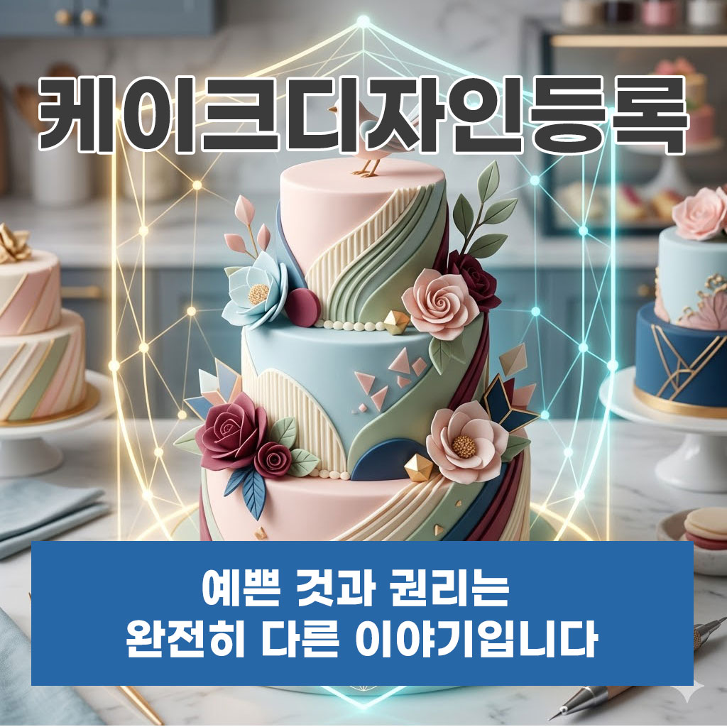 케이크디자인등록 예쁜 것과 권리는 완전히 다른 이야기입니다