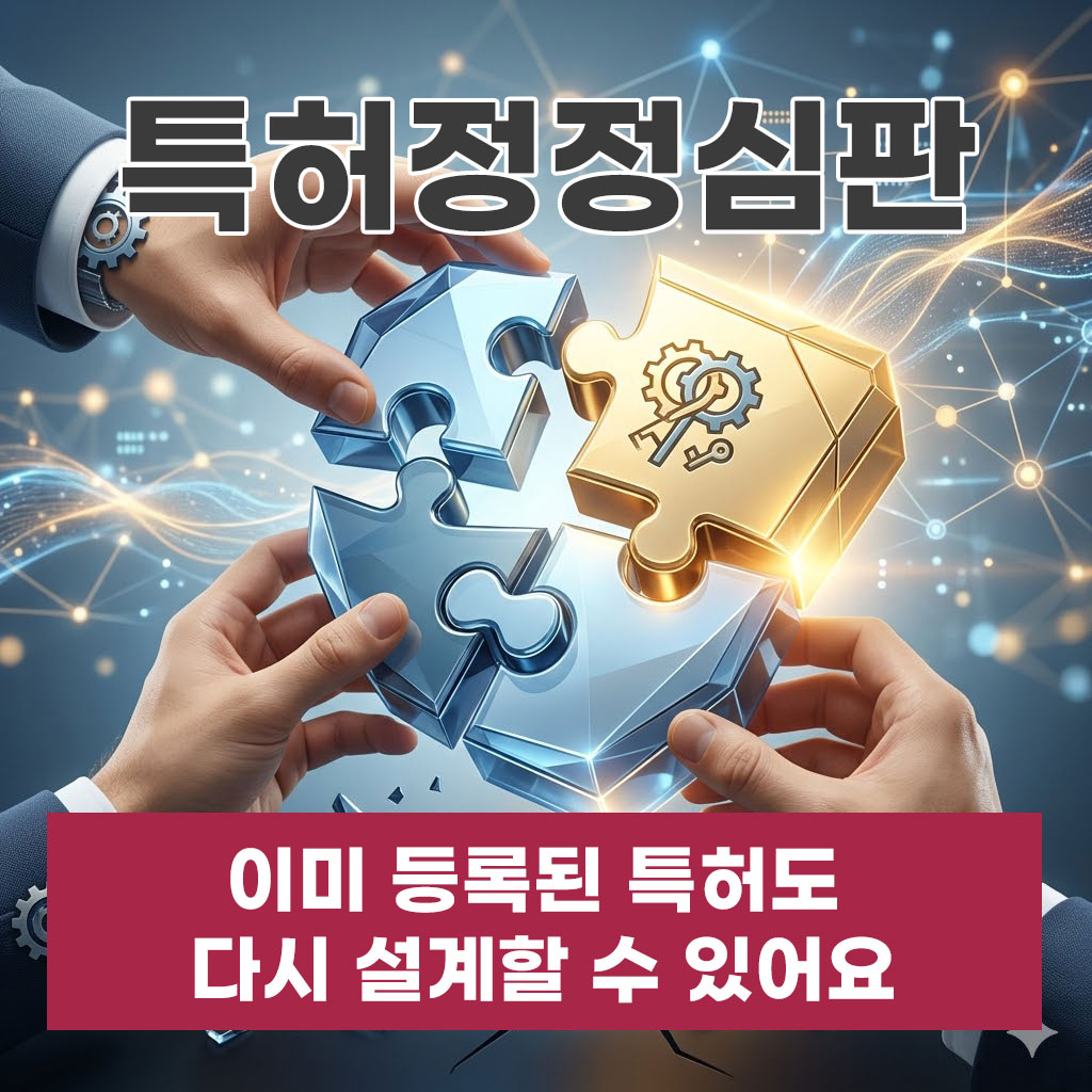 특허정정심판, 이미 등록된 특허도 다시 설계할 수 있어요