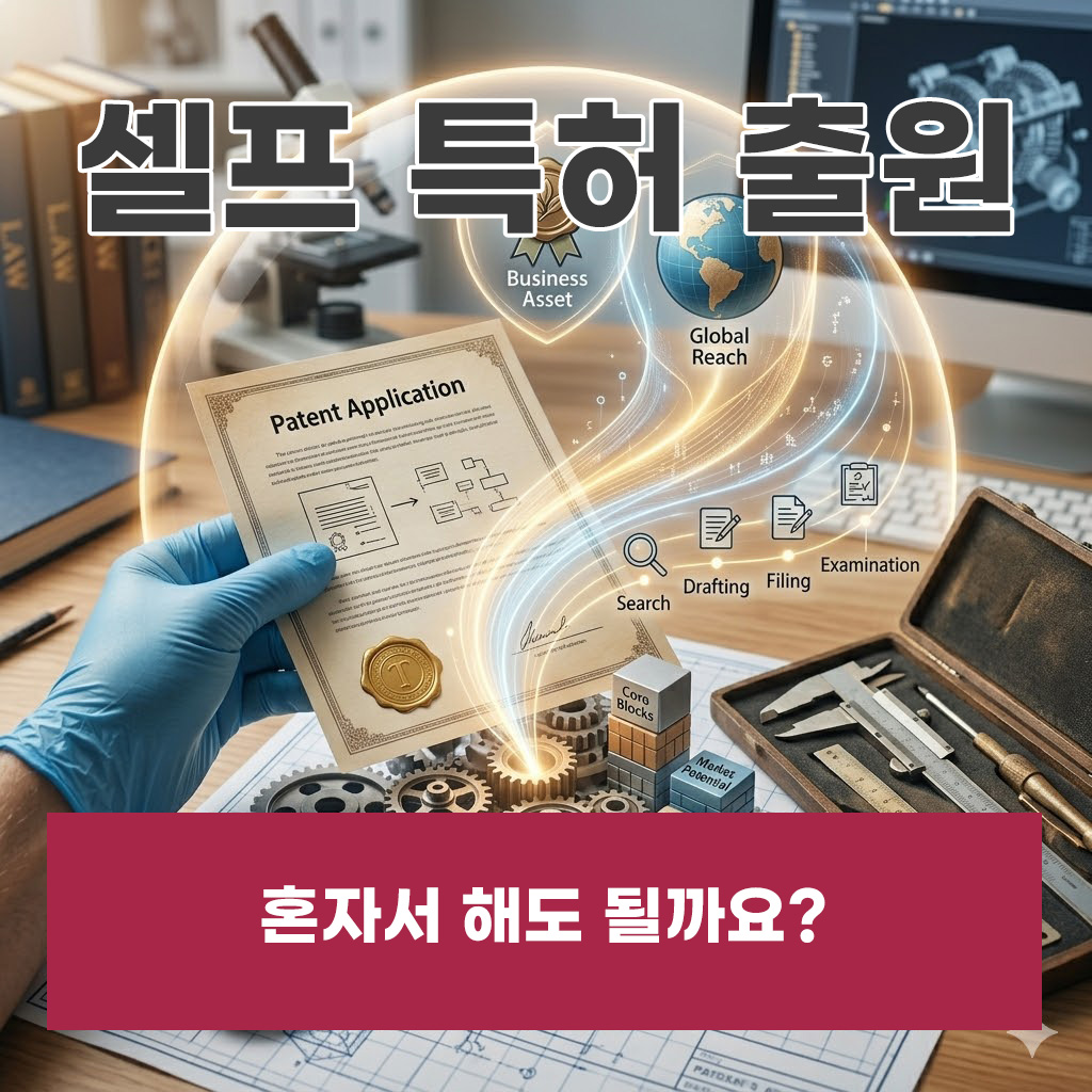 셀프특허출원 혼자서 해도 될까요?